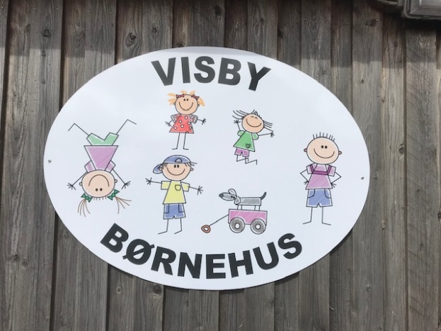 Visby Børnehus skilt